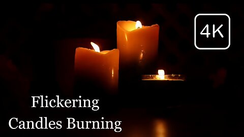 Burning Candle Sound for Deep Sleep, Meditation, and Stress Relief
