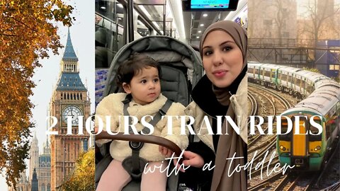 Train travel with my 1 YEAR OLD | what I packed & some tips for travelling by train with toddler!
