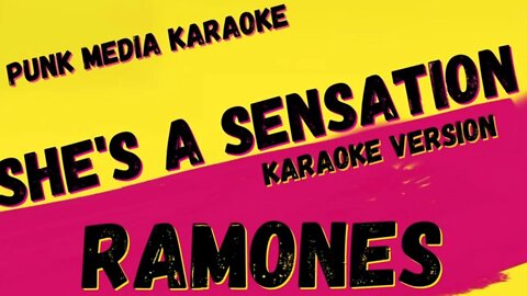 RAMONES ✴ SHE'S A SENSATION ✴ KARAOKE INSTRUMENTAL ✴ PMK