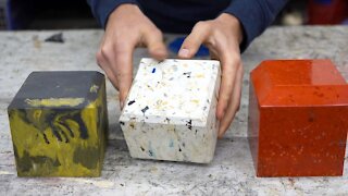 Precious Plastic - How to finish objects from recycled plastic (part 5.2)