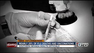 Nearly 25 percent of Southern Nevadans who died from flu were vaccinated