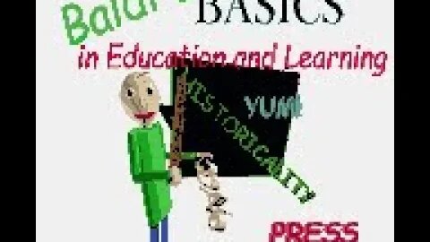 Baldi's Basics In Education and Learning Game Boy