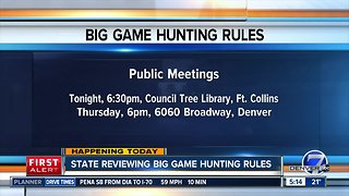 State reviewing big game hunting rules