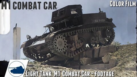 Rare M1 Combat Car - color footage.