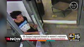 Police looking for man who exposed himself in women's bathroom