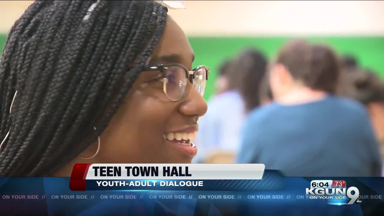 Students share ideas and concerns at Teen Town Hall
