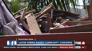 Loose debris raises community concerns