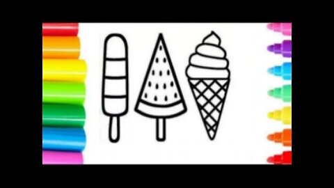 Drawing a ICE CREAM for Picture