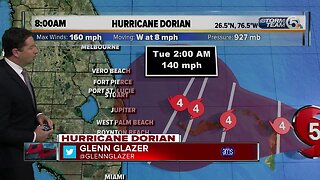 9/1/19: Hurricane Dorian update 8am