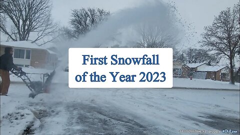 First Snowfall of the Year 2023 in Toronto & GTA Ontario