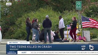 Two teenagers killed in Mission Bay crash