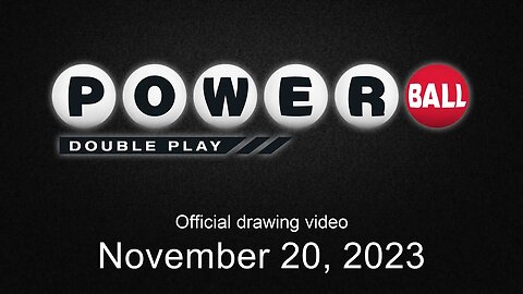 Powerball Double Play drawing for November 20, 2023
