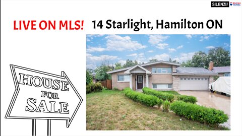 💥LIVE ON MLS!!!💥 📍14 Starlight, Hamilton ON