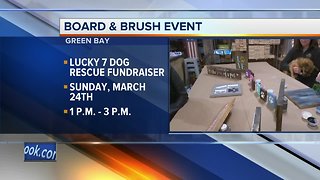 Board and Brush Green Bay partnering with Lucky 7 Dog Rescue for a fundraiser