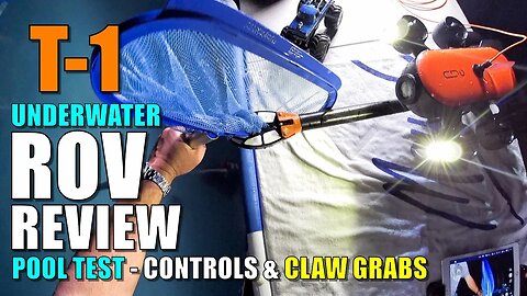 Geneinno TITAN T1 Underwater CLAW ROV Review - Part 2 - Pool Testing Controls & Item Retrieval