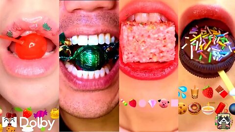 Asmr 1 Minutes For Sleep Emoji Food Challenge Mashup Eating - Emoji Mukbang -2023-3