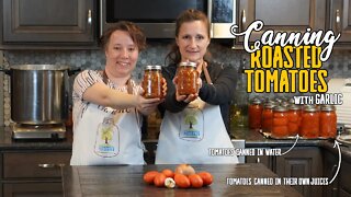 Canning Roasted Tomatoes with Garlic | Advanced Canning Recipe | Gourmet