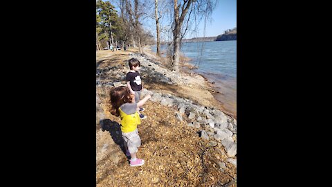 On the banks of the creek