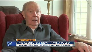 'He absolutely didn't have a pulse:' Kenosha man grateful for the people who saved his life