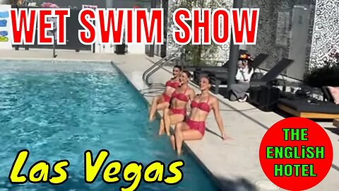 Synchronized Swimmers at the English Hotel ✅ Pool Party at The Pepper Club 921 S. Main St. Las Vegas