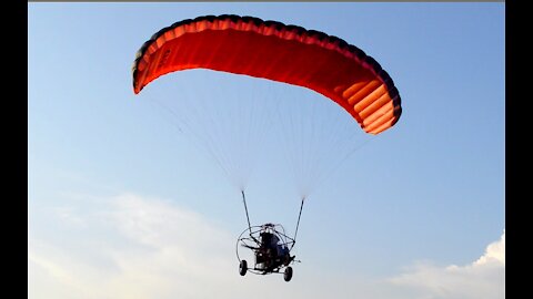 Powered Parachute landing in a classic Infinity