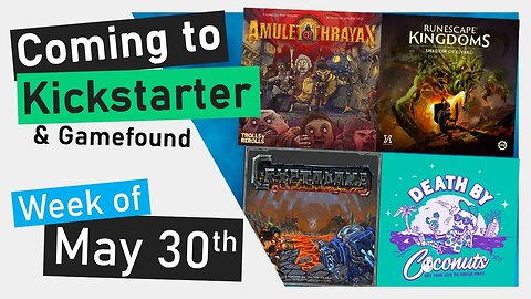 📅Kickstarter Boardgames | RuneScape Kingdoms: Shadow of Elvarg, Death By Coconuts, Amulet of Thrayax