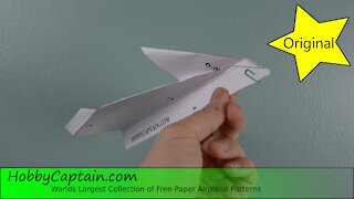 How to fold the "Tupolev TU 144" paper plane, has long slow flights