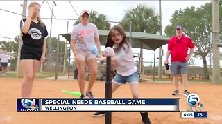Special needs baseball game held in Wellington