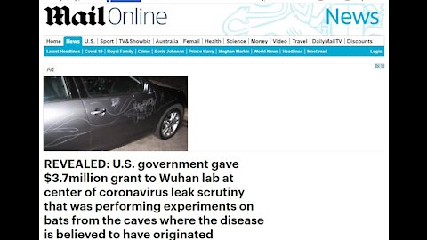 REVEALED: U.S. government gave $3.7million grant to Wuhan lab