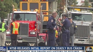 NTSB release preliminary report on deadly bus crash
