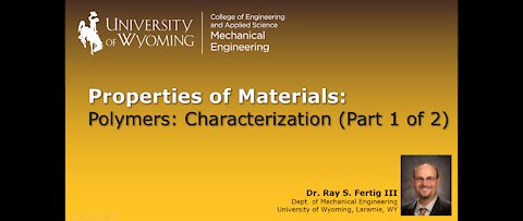 Polymers - Characterization (Part 1 of 2)