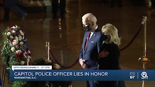 Fallen Capitol police officer to lie in honor in building he died protecting
