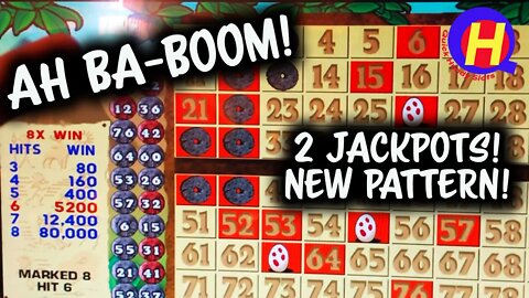 Two CAVEMAN KENO JACKPOTS! New 8-Spot Pattern! #KENONATION