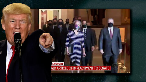 House of Representatives Transmit Articles Of Impeachment to Senate, Film Dramatic Walk For Show