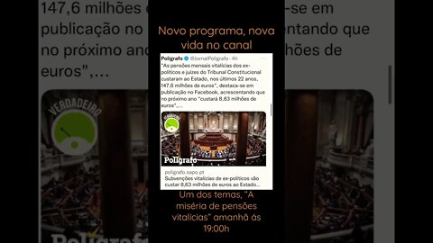 Novo programa no canal Portugal às Direitas. Bi-Diário, às 19:00h. Amanhã não perca a estreia.