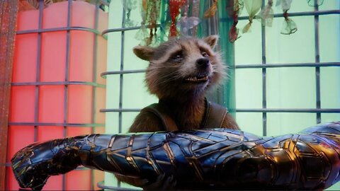 Guardians of the Galaxy Open their Gifts - Holiday Special - Rocket gets Bucky's arm