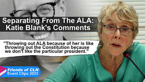 Separating From The ALA: Katie Blank's Comments