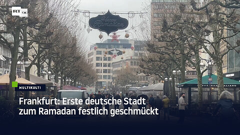 Frankfurt: Erste deutsche Stadt zum Ramadan festlich geschmückt