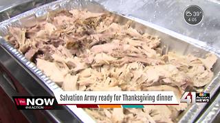 Salvation Army prepares to serve Thanksgiving dinner