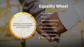 Non-Threatening Behavior on the Wheel of Equality | Taking Action Against Domestic Violence