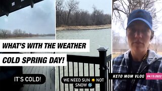 What's With The Weather! Snowy & Cold Spring Day | Keto Mom Vlog