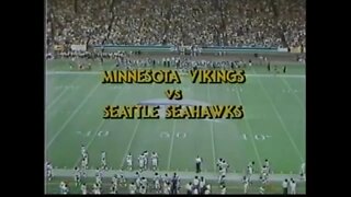 1978-10-08 Minnesota Vikings vs Seattle Seahawks