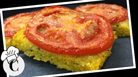 Baked Polenta with Tomatoes! An Easy, Healthy Recipe!