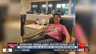 Local teen donates gallon of blood
