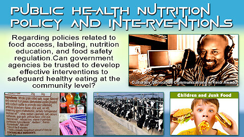 Public Health Nutrition Policy and Interventions