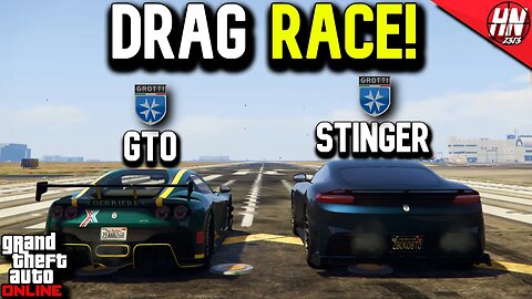 DRAG RACE! Grotti Itali GTO v Grotti Itali GTO Stinger TT | GTA Online