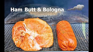 Ham Butt And Whole Bologna On The Homemade BBQ (Gunnah)