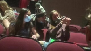 Photos show Ponderosa High School students having trouble keeping masks around noses and mouths in school