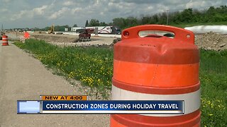 Use extra caution in construction zones during holiday travel