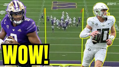 Oregon Ducks LOSE To Washington Huskies after MISSED LAST SECOND Field Goal In EPIC FINISH!